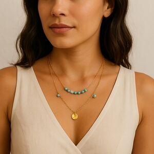 Turquoise Beaded Necklace